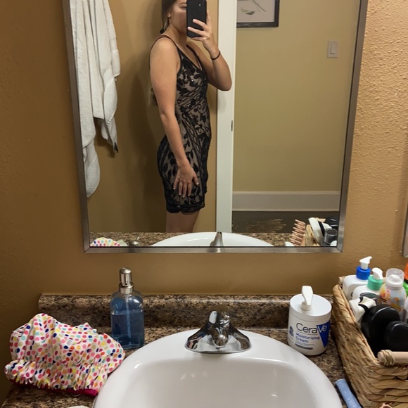 Lulu’s Black Sequin Mini Dress - Picture 7 of 7